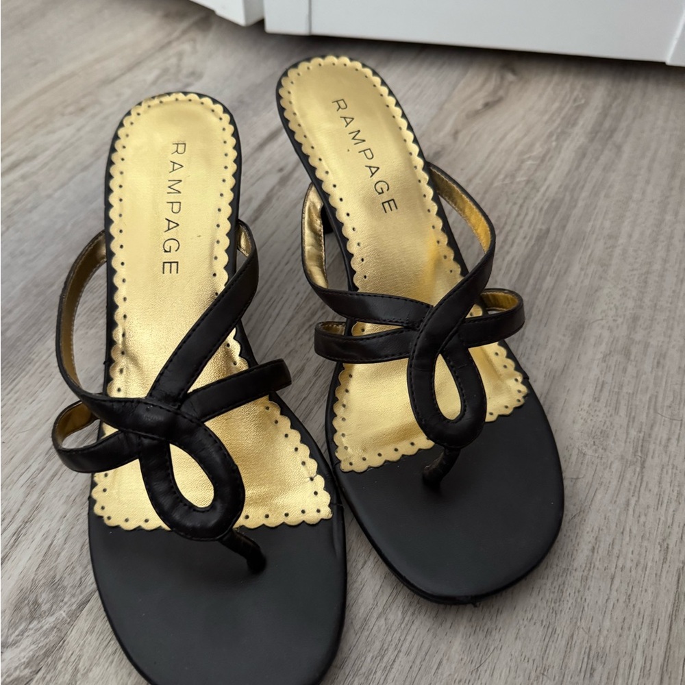 Rampage Brown kitten heel Sandals